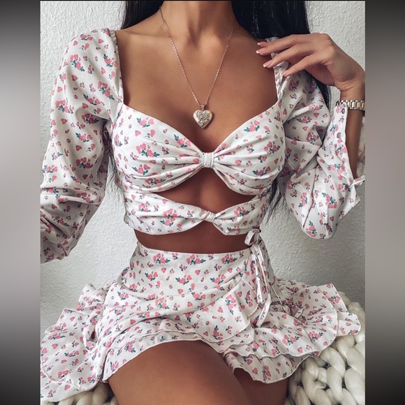 Tiger Mist Iva + Francoise Floral Skirt Set - Picture 1 of 10